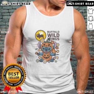 Cute buffalo wild wings stitch pumpkin costume Halloween tank top for festive celebrations and fun fall fashion.