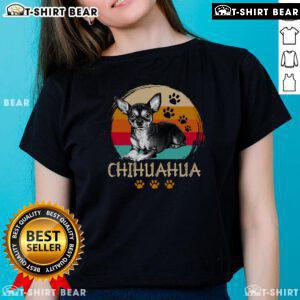 Cute Chihuahua tee for Dog Appreciation Day, featuring a retro vintage design perfect for dog lovers.