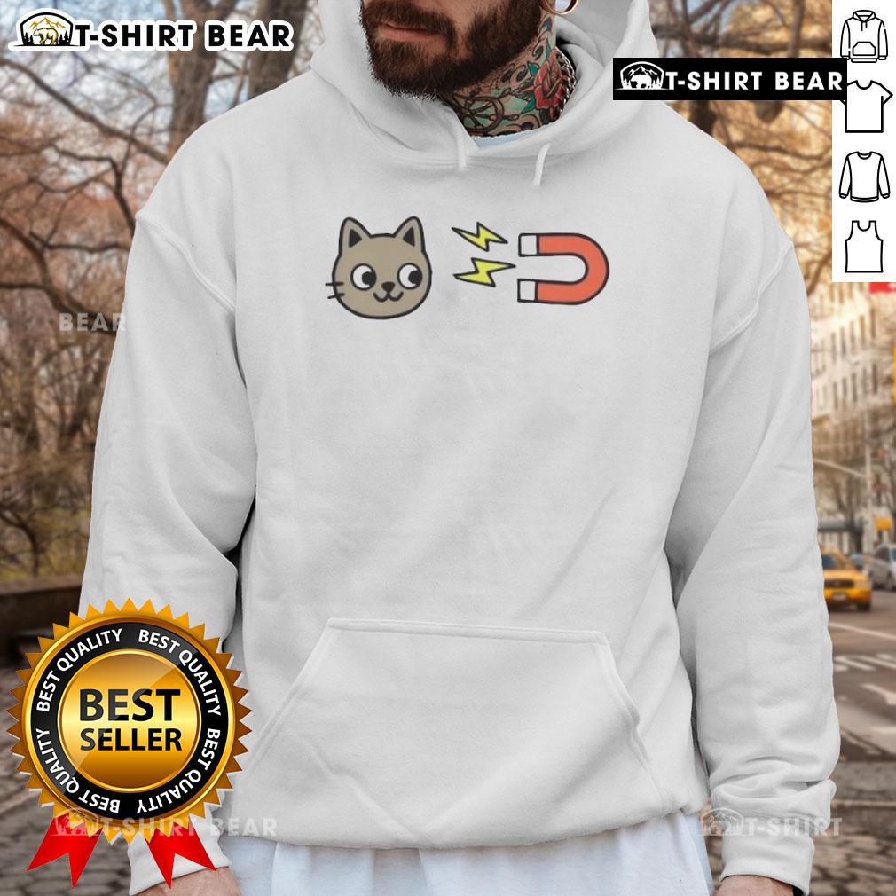 Cute Pussy Magnet Cat Hoodie featuring a playful cat design, perfect for cat lovers and stylish comfort.