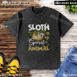 Funny sloth graphic on a lazy day washed t-shirt, perfect for sloth lovers and casual wear enthusiasts.