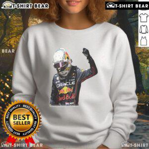 Good Max Verstappen Victory Graphic Sweatshirt featuring bold design celebrating Formula 1 champion Verstappen.