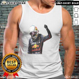 Good Max Verstappen Victory Graphic Tank Top featuring vibrant design celebrating Verstappen's racing achievements.
