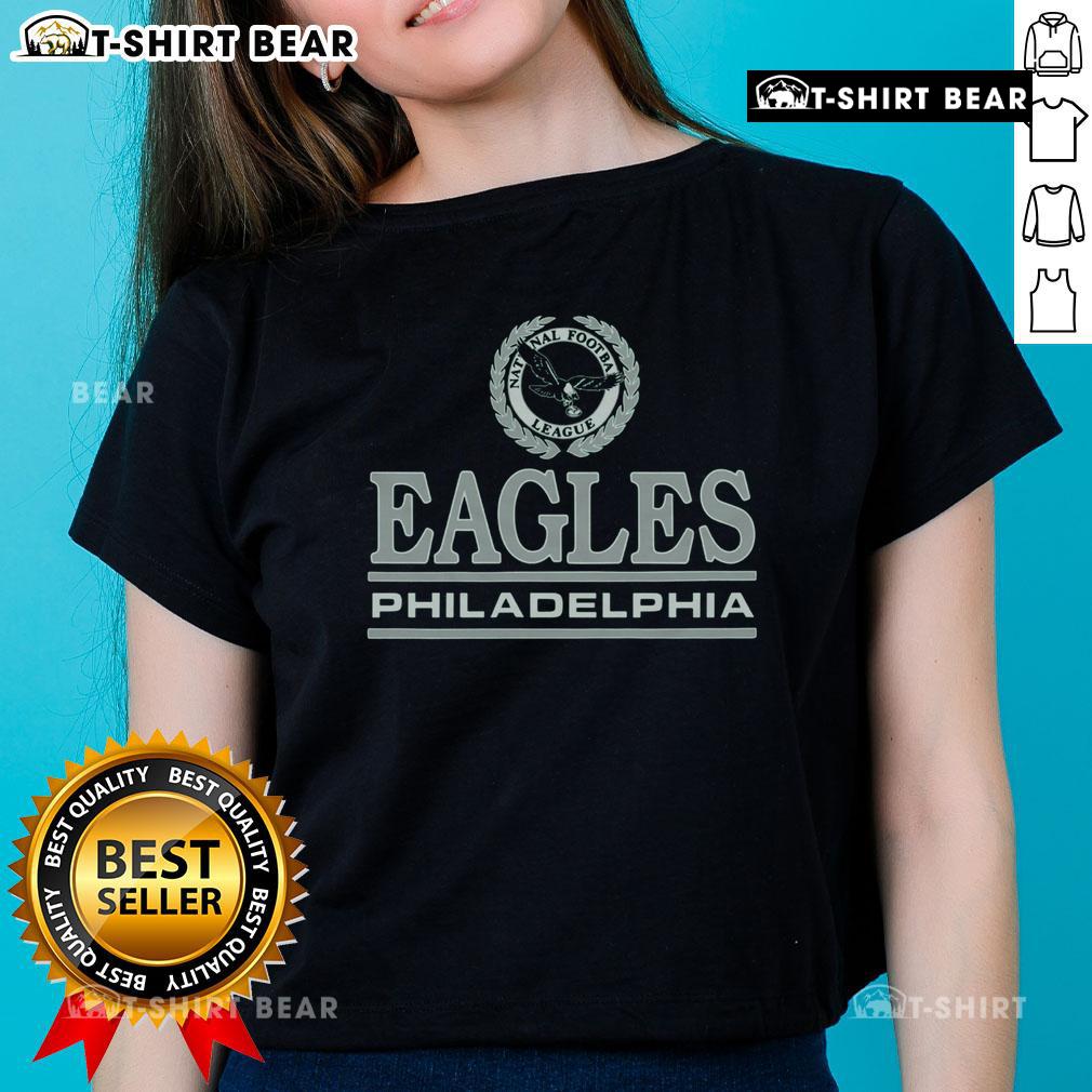 Good Philadelphia Eagles Crest Ladies Tee featuring the iconic Eagles logo, perfect for female fans of the NFL.