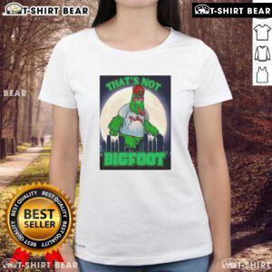 Philly Phanatic parody mascot under moonlight wearing a ladies tee, showcasing fun and unique sports apparel.