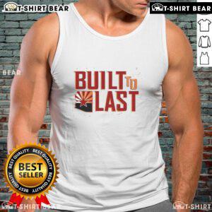 Happy Built To Last Arizona football tank top featuring vibrant colors and a stylish design for fans and athletes.