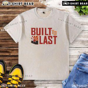 Happy Built To Last Arizona Football washed t-shirt featuring a vibrant design and soft fabric for ultimate comfort.