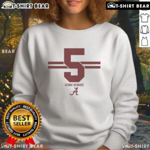Hot Alabama Crimson Tide Football Germie Bernard 5 Stripe Sweatshirt in vibrant colors, perfect for game day attire.