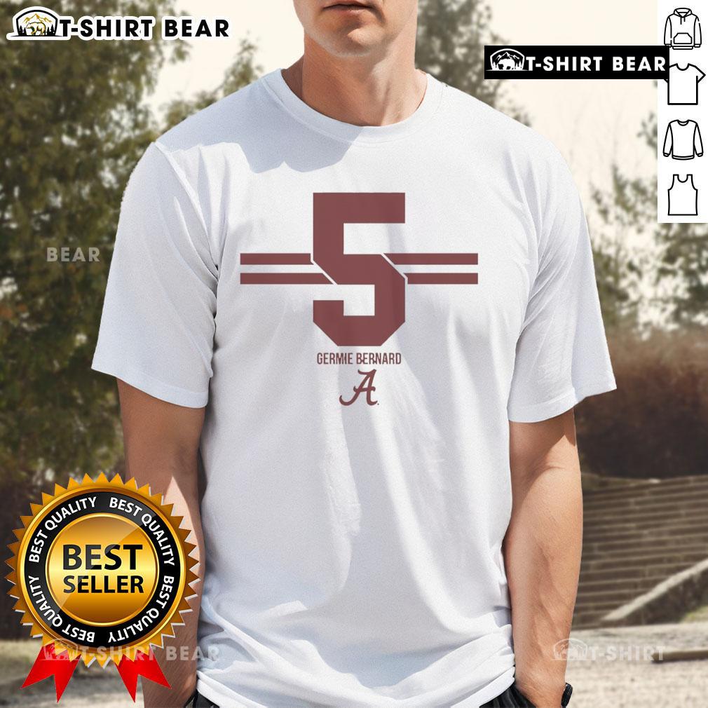 Hot Alabama Crimson Tide Football Germie Bernard Stripe T-Shirt featuring team colors and logo for fans.