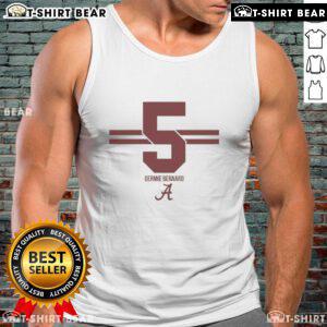 Hot Alabama Crimson Tide Football Germie Bernard 5 Stripe Tank Top for fans, perfect for game day and summer wear.