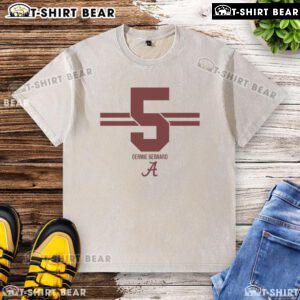 Hot Alabama Crimson Tide Football Germie Bernard 5-Stripe Washed T-Shirt in vibrant colors, perfect for game day.
