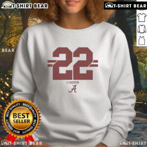 Alabama Crimson Tide Football LT Overton 22 Stripe Sweatshirt in vibrant colors, perfect for game day and fan apparel.