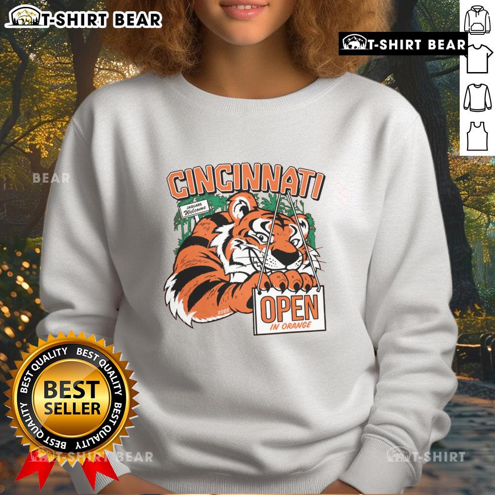 Hot Cincinnati Open in Orange 2025 sweatshirt featuring vibrant design, perfect for tennis fans and stylish athletes.
