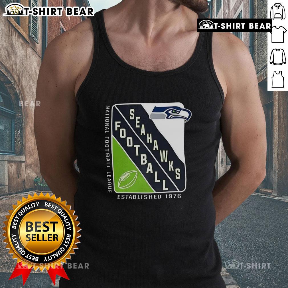 Hot Seattle Seahawks tank top showcasing NFL style, established 1976, perfect for fans of the National Football League.