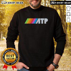 Colorful Nice ATP Rainbow Logo Sweatshirt featuring vibrant design, perfect for casual wear and showcasing your unique style.