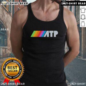 Nice ATP rainbow logo tank top featuring a vibrant design, perfect for summer casual wear and showcasing your style.