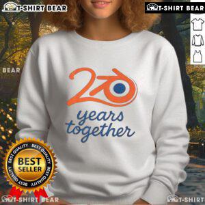 Nice Blender logo sweatshirt celebrating 20 years together, perfect for fans and enthusiasts of the Blender community.