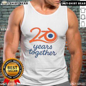 Nice Blender logo tank top celebrating 20 years together in vibrant design, perfect for fans of the Nice Blender community.