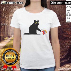 Nice Cat Ladies tee featuring Kamala Harris and Donald Trump designs, perfect for cat lovers and political enthusiasts.
