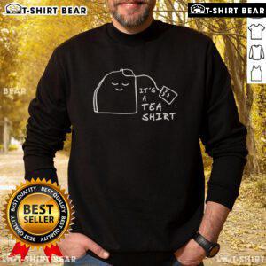 Cozy 'Nice It's A Tea' sweatshirt featuring a stylish design perfect for tea lovers and casual wear enthusiasts.