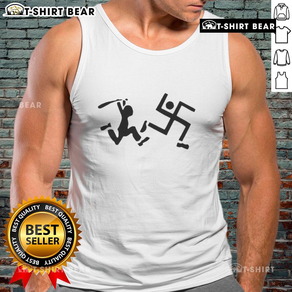 Official Antifa Is Coming For You tank top featuring bold graphics and a striking design for activism and protest wear.
