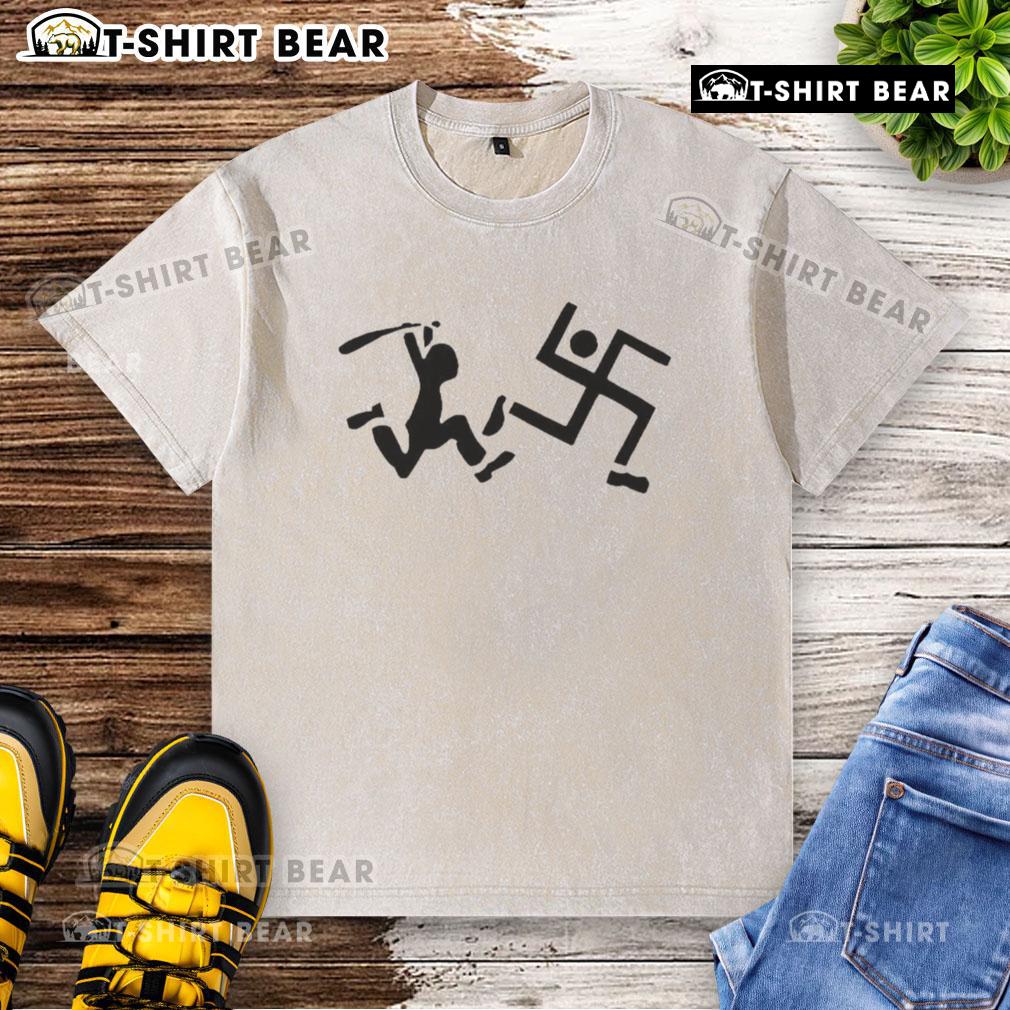 Official Antifa Is Coming For You washed t-shirt featuring bold graphic design and casual style for activism.