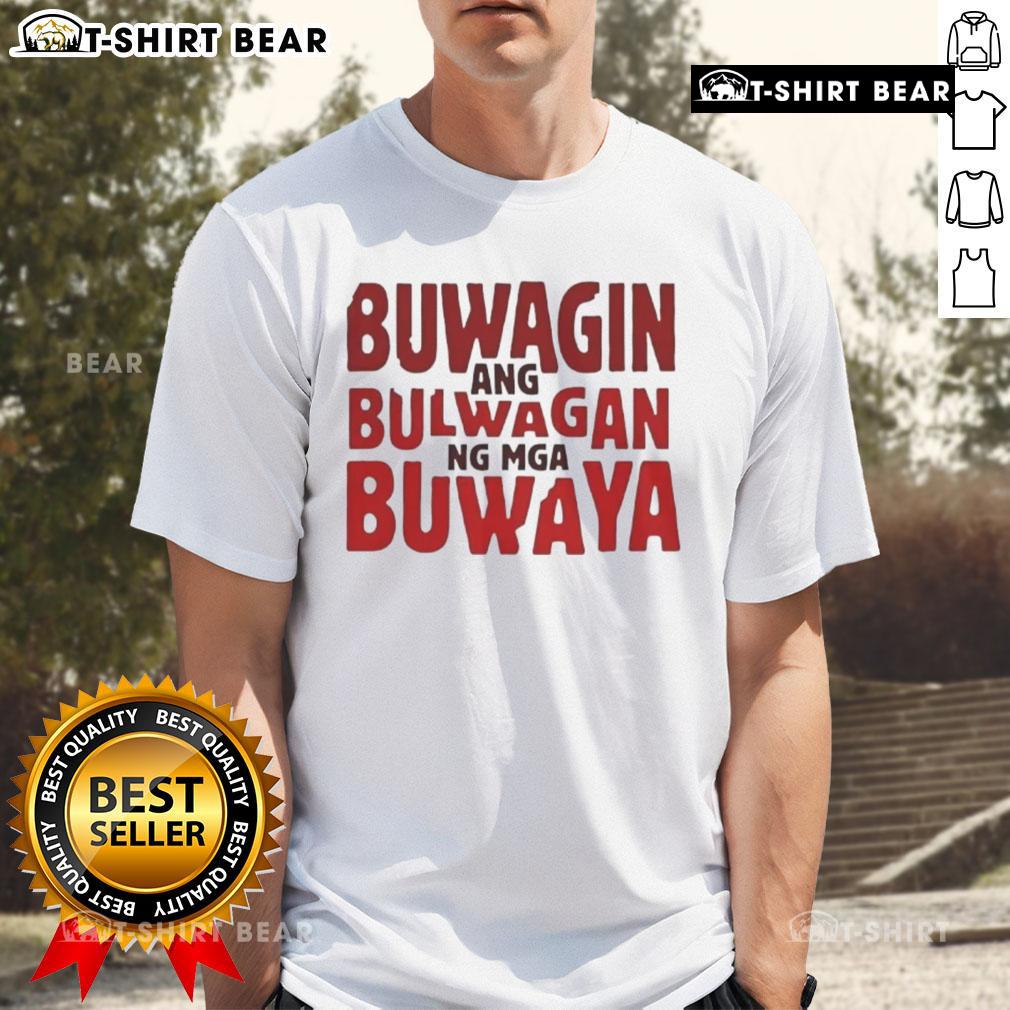 Alt Text: Official Buwagin Bulwagan Ang Ng Mga Buwaya T-Shirt featuring a vibrant design celebrating local culture.