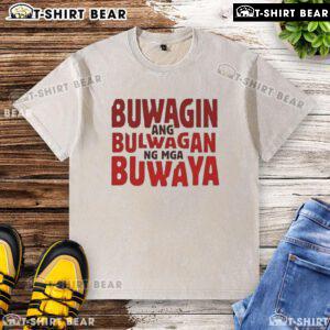 Official Buwagin Bulwagan Ang Ng Mga Buwaya washed t-shirt showcasing vibrant design and comfortable fit for casual wear.