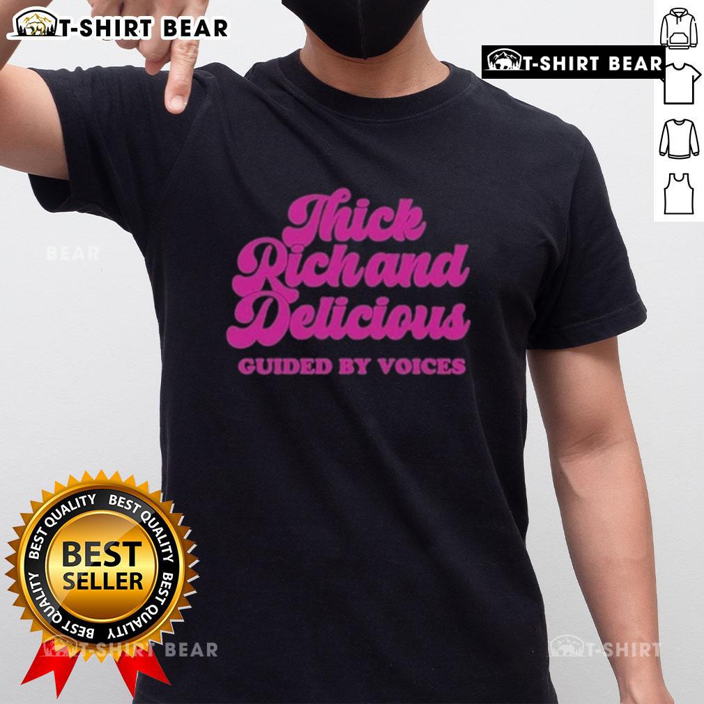 Official Guided By Voices Thick Rick And Delicious T-Shirt featuring vibrant graphics and a stylish design for fans.