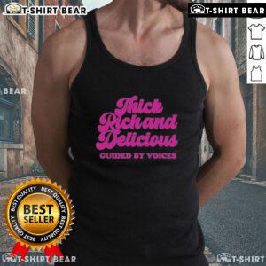 Alt Text: Official Guided by Voices Thick Rick and Delicious tank top featuring vibrant graphics and comfortable fit.