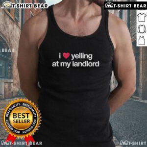 Alt Text: Official I Love Yelling At My Landlord Tank Top in bright colors, perfect for expressing tenant frustrations.