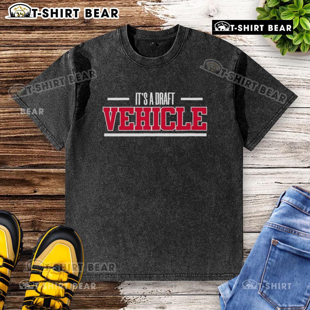 Official It's A Draft Vehicle Washed T-Shirt featuring a stylish design, perfect for casual wear and automotive enthusiasts.