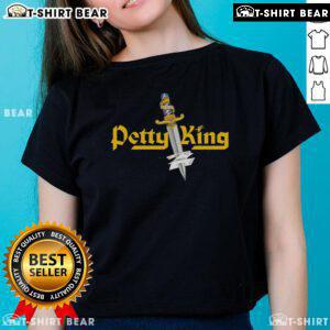 Official Petty King Knife Logo Ladies Tee featuring a stylish design and vibrant colors for knife enthusiasts.