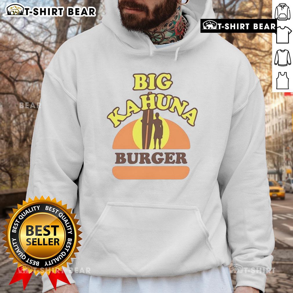 Original Big Kahuna Burger Hoodie featuring vibrant graphics and cozy design, perfect for fans of the iconic burger.