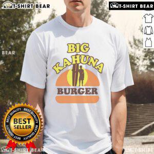 Original Big Kahuna Burger T-Shirt featuring bold graphics and vibrant colors, perfect for fans of classic movie memorabilia.