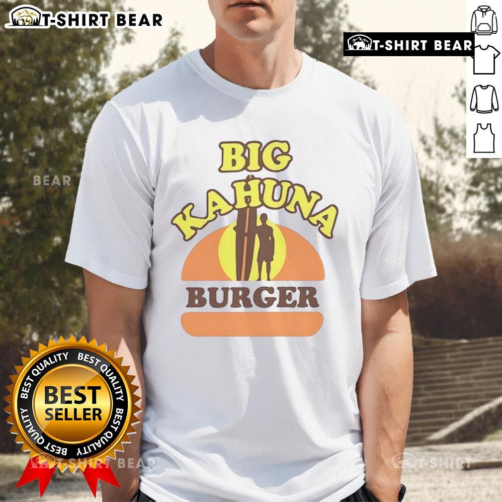 Original Big Kahuna Burger T-Shirt featuring bold graphics and vibrant colors, perfect for fans of classic movie memorabilia.