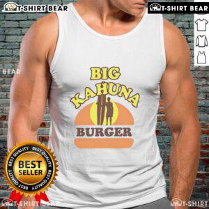 Original Big Kahuna Burger tank top featuring vibrant graphics and a relaxed fit, perfect for fans of Hawaiian cuisine.