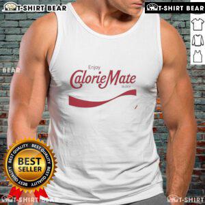 Original Enjoy Calorie Mate Block tank top featuring a vibrant design, perfect for casual wear and fitness enthusiasts.