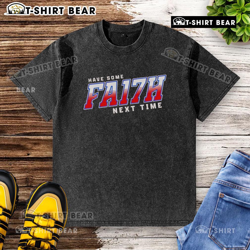 Original Have Some FA17H Buffalo Bills washed t-shirt in blue, perfect for fans showcasing team spirit and style.