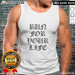 Original Run For Your Life Tank Top in vibrant colors, perfect for fitness enthusiasts and casual wear.