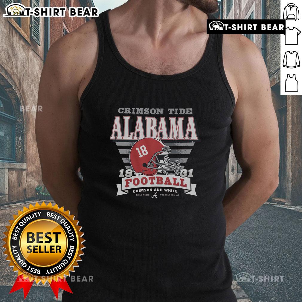 Pretty Alabama Crimson Tide Stripe Splash Tank Top featuring vibrant stripes, perfect for game day and casual wear.