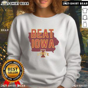 Pretty Iowa State Cyclones Beat Iowa Hawkeyes Sweatshirt showcasing vibrant team colors and logo, perfect for fans.