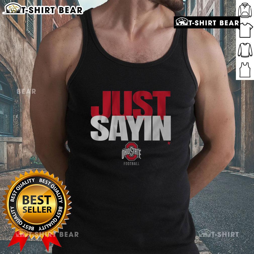 Alt Text: Pretty Ohio State Football tank top featuring Julian Sayin design, perfect for fans and summer events.