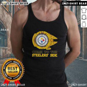 Alt Text: Pretty Pittsburgh Steelers Star Wars design tank top showcasing a unique blend of fandom and team spirit.