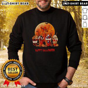 Pretty Washington Commanders Happy Halloween NFL sweatshirt featuring vibrant colors and festive design.