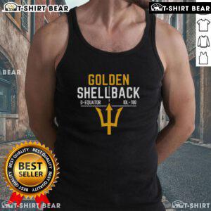 Top 250th Anniversary Golden Shellback Tank Top featuring a vibrant design celebrating maritime heritage.