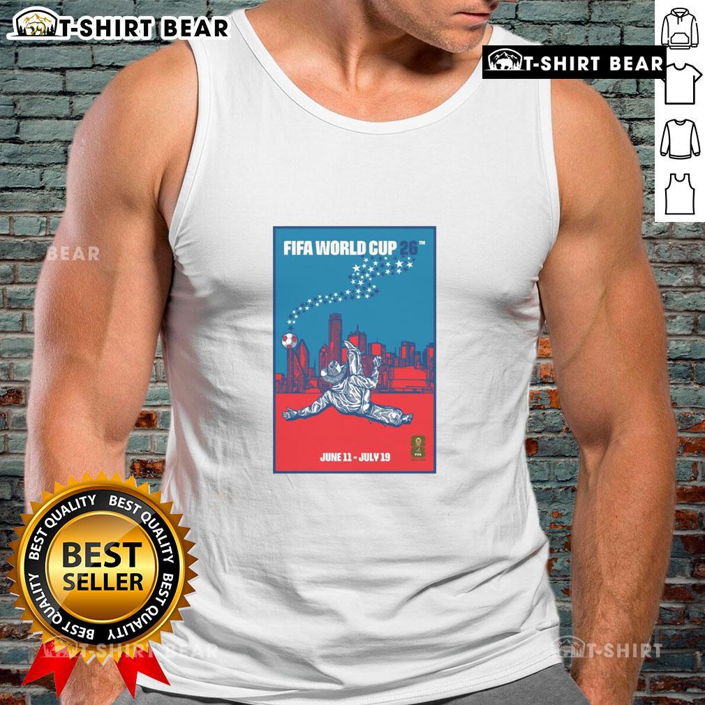 Top FIFA World Cup 2026 Dallas Cowboys bicycle kick tank top design featuring vibrant graphics and sporty style.