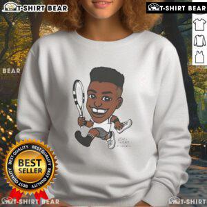 Top Felix Auger-Aliassime tennis sweatshirt featuring stylish design and comfortable fit for fans and athletes.