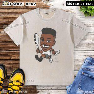 Top Felix Auger-Aliassime tennis washed t-shirt in vibrant colors, featuring a stylish design for tennis fans.