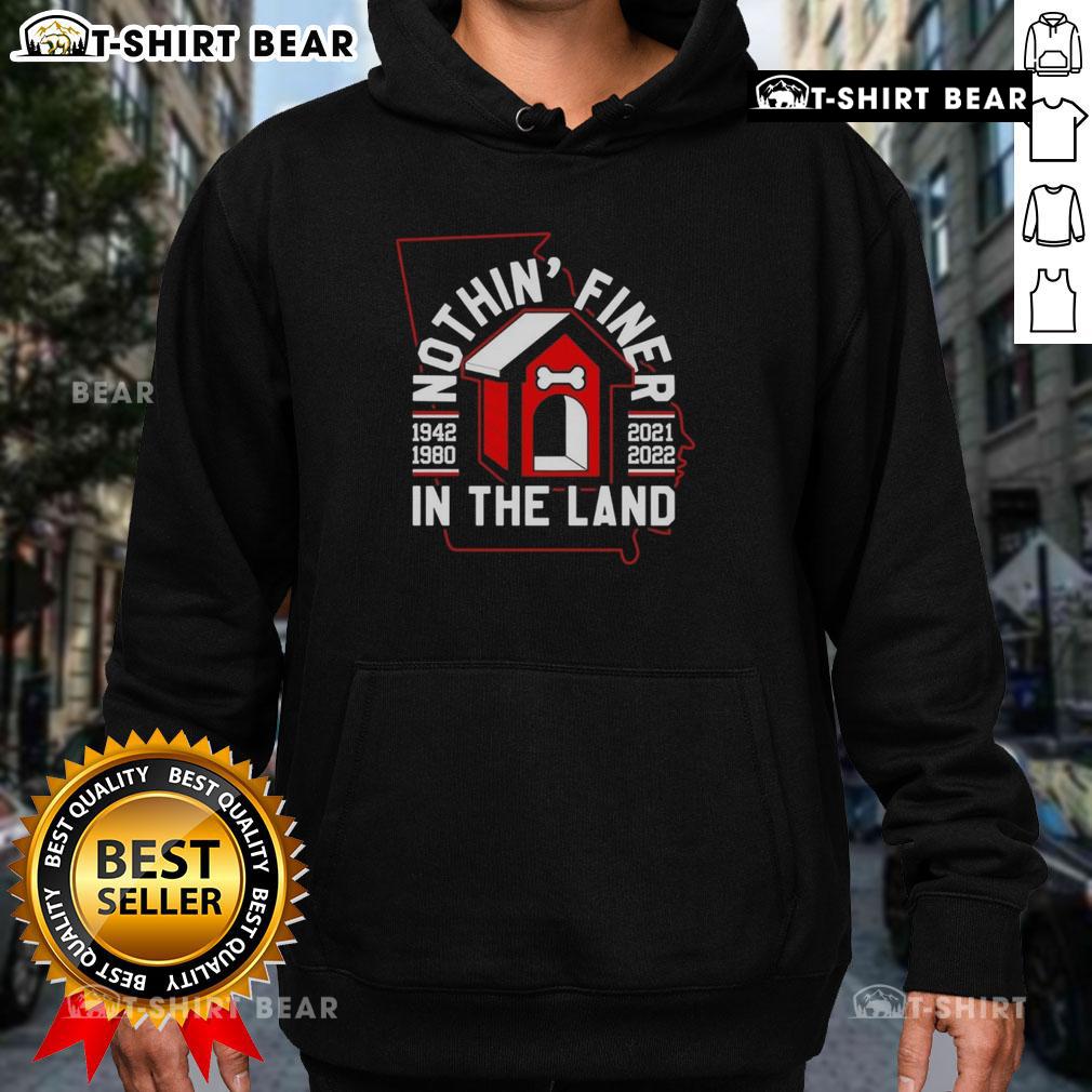 Alt Text: Cozy Top Georgia Bulldogs Nothin' Finer in the Land hoodie featuring the team's logo and vibrant colors. Perfect for fans!