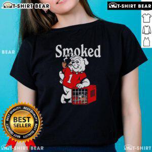Top Georgia Bulldogs vs Tennessee Volunteers smoked ladies tee showcasing team pride and style for game day.
